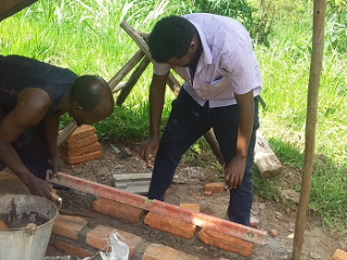 Zero energy cooling chamber during construction phase